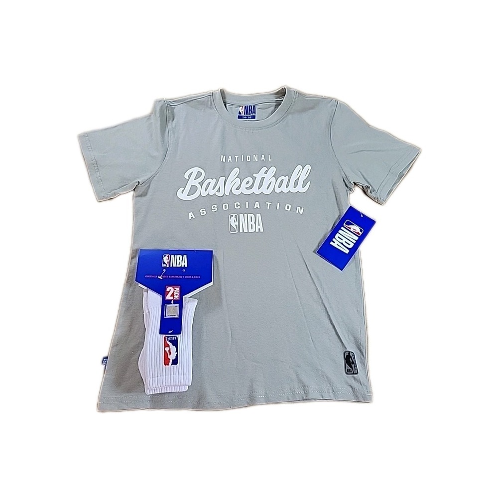 NBA 2-Pack  Youth Size 14-16 Athletic Basketball SHIRT AND‎ SOCKS NWT
